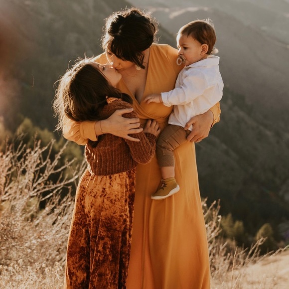 Pinkblush Dresses & Skirts - PinkBlush Long Sleeve Chiffon Maxi dress